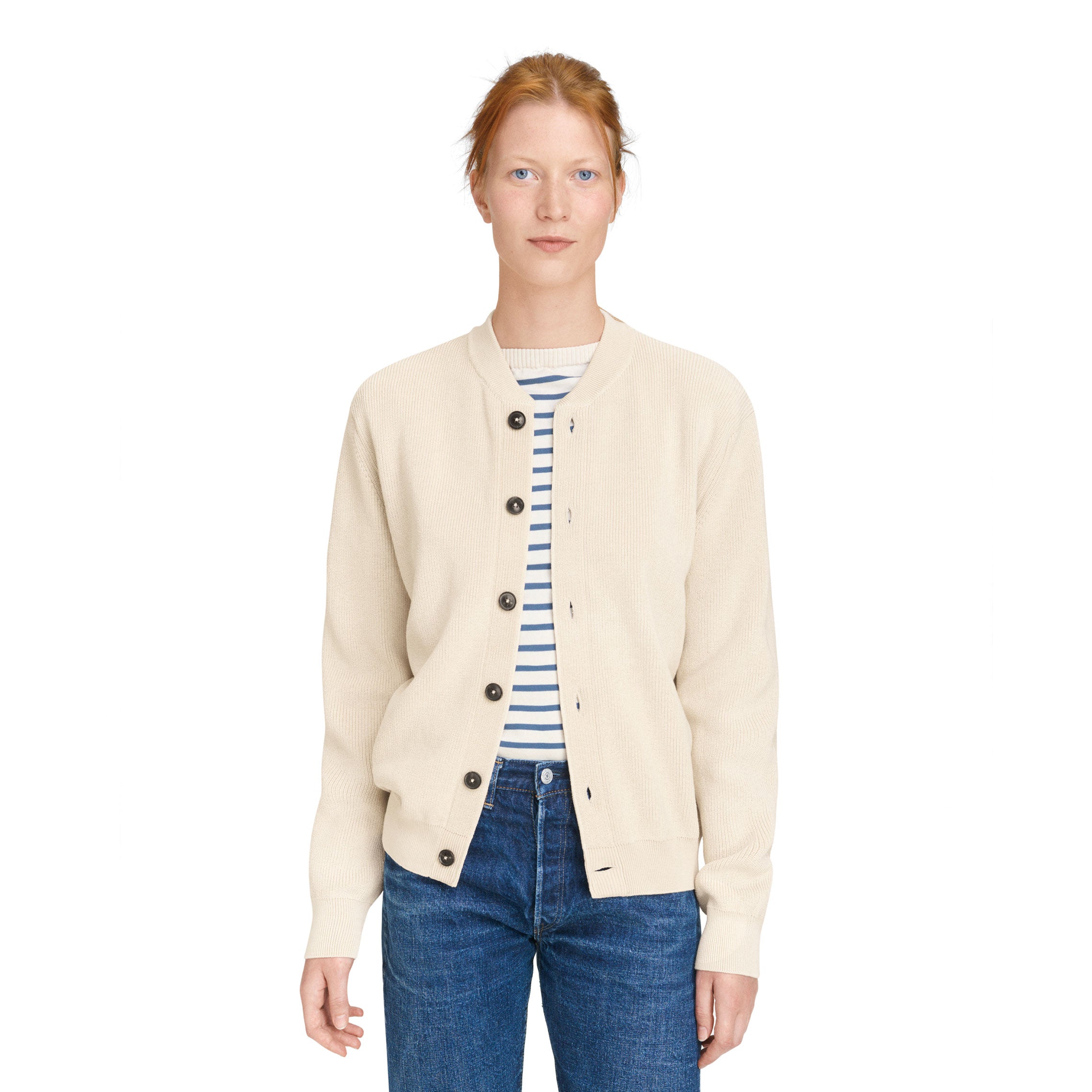 Cotton Skipper Jacket Navy Blue